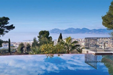 Villa for sale in Cannes California area with panoramic views of the sea