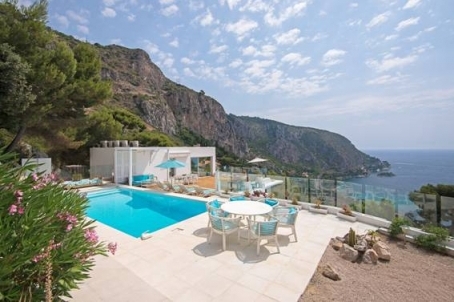 Villa in Eze sur Mer, overlooking the sea and swimming pool