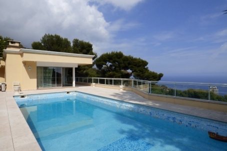 Modern villa overlooking the sea and the port of Hercule - RFC31800417VV